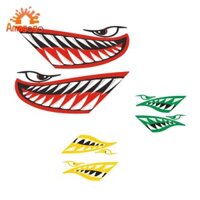 2 Miếng Chống Nước Miệng Mắt Ngộ nghĩnh Decal Dán Kayak Canoe Thuyền Câu Cá Xe Tải Phụ Kiện - 3 Màu