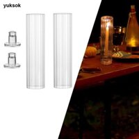 2 Miếng Có Gân Kính Nến Trang Trí Tiện Lợi Trang Trí Bàn Thanh Lịch Trang Trí Cho Đám Cưới Ngoài Trời Lễ Tân Ngày Lễ Lò Sưởi