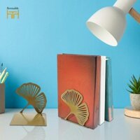 2 Miếng Ginkgo Bookend Rỗng Ra Bookend Quà Tặng Hỗ Trợ Đứng Hình Trang Trí Cho Bàn Phòng Khách Phòng Trẻ Em