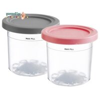 2 Miếng Kem Pints Cốc Thay Thế Cho NC299AM C300S Series Có Thể Tái Sử Dụng Có Thể Bảo Quản Kem Gelato A