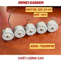 2 Motor 300 3v - 6v tốc độ 4000 - 7500 RPM dòng điện nhỏ 30mA - CM0007-2