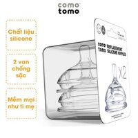 2 núm ti silicone Y cut Comotomo Mỹ 2 van thông khí chống sặc ngăn đầy hơi