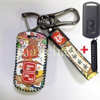 2 Nút Da Chìa Khóa Xe Máy Có Móc Khóa Cho Xe Honda Vario 125 / 150 PCX 150 Click150i SH125 Pcx160 Adv150 Vỏ Bảo Vệ Xe Máy