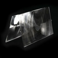 2 Ống kính năng lượng mặt trời Fresnel bằng nhựa Chiều dài185mm 120mm cho máy chiếu gia đình DIY