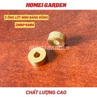 2 ống lót bằng đồng kim loại 2x6mm - HM0089