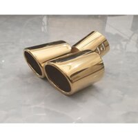 [2 ống xả]Ốp Ống Xả Ô Tô Loại Gãy Khúc, Ống Xả Nhiệt Inox,chụp ống pô ô tô xe hơi chữ Y, Chụp Đuôi Pô Trang Trí Xe Ô Tô