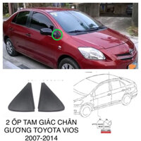 2 ốp tam giác góc gương trái phải TOYOTA VIOS 2007-2014 60117-0D090