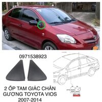 2 ốp tam giác góc gương trái phải TOYOTA VIOS 2007-2014 60117-0D090