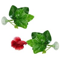 2 Pack Betta Fish Leaf Pad - Improves BettaS Health By Simulating The Natural Habitat（ Double Leaf Design One Big And One Small ）