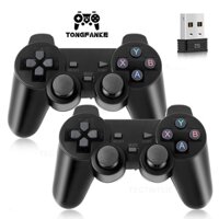 2 pcs 2.4ghz wireless gamepad bộ điều khiển trò chơi điều khiển kép usb joystick cho điện thoại android / pc / ps3 / tv box