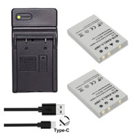 2 Pin EN-EL5 + Bộ sạc đèn LED USB loại C cho Nikon CoolPix P6000 P5100 P5000 P500 P510 P520 P530