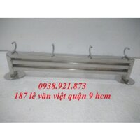 2 - (Q9HCM) - Giá Dắt Dao INOX Cao Cấp SUS 304 Dài 30 cm 2 Ngăn Vuông 4 Móc Treo Xoong Nồi Cố Định – Mã: MDH053I3 – tr2