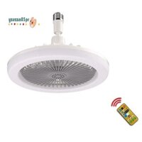 2 Quạt Trần Có Điều Khiển Từ Xa Và Đèn Quạt E27 Đế Chuyển Đổi Quạt Trần Im Lặng Thông Minh, Dễ Sử Dụng