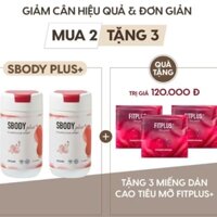 2 Sbody Plus tặng 3 Miếng dán Fitplus Slim Patch