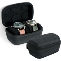 2 SlotsWatch Hộp Tổ Chức Du Lịch Hộp Đựng EVA Hộp Bảo Quản Đồng Hồ Bảo Vệ Trang Sức Di Động Vỏ Cứng Có Gối Cho Đồng Hồ Đeo Tay