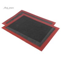 2 Tấm Thảm Nướng Bánh Silicon, Tấm Lót Lưới Đục Lỗ Lót Lò Nướng Chống Dính, Thảm Bánh Mì Nướng, Có Hai Mặt