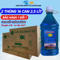 [2 Thùng 16 Can 2.5 lít] Nước Rửa Kính , Nước Rửa Kính Ô Tô Chuyên Dụng