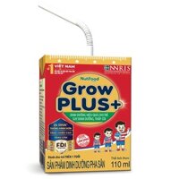 2 Thùng Sữa Bột Pha Sẵn GrowPLUS Đỏ 110ml Suy Dinh Dưỡng 48 Hộp x 110ml