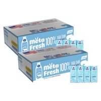 2 Thùng Sữa tươi ít đường bổ sung sữa non Metafresh 180ml, lốc 4 hộp