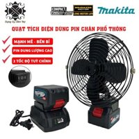 [2 tốc độ] Quạt tích điện cầm tay quạt chạy pin mini 8inch dùng pin chân phổ thông bảo hành 6 tháng