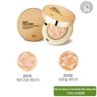 [2 Tone] Phấn Nền Trang Điểm Dạng Nén The Face Shop fmgt Gold Collagen Ampoule Glow Foundation SPF50+ PA+++ 10g