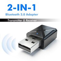 2 trong 1 Không Dây Bluetooth 5.0 Bộ Chuyển Đổi 3.5mm Bluetooth Thiết Bị Thu Phát Âm Thanh Âm Nhạc Không Dây cho TIVI Tai Nghe Loa