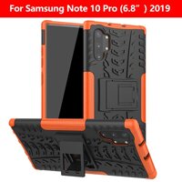 2 Trong 1 Ốp Lưng Điện Thoại Samsung Galaxy Note 10 Dành Cho Samsung Galaxy Note 10 Pro Vỏ Mềm Đứng Bao Da Coque Bảo Vệ Gấp Đôi