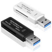2 Trong 1 USB 3.0 SD/Micro SDXC SDHC Đầu Đọc Bộ SD/MicroSD/TF Trans -Đèn Flash Thẻ USB3.0 Bộ Chuyển Đổi Dụng Cụ