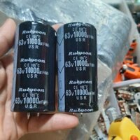 2 Tụ lọc nguồn rubycon 63v10000uf
