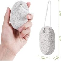2 Viên Đá Pumice tự nhiên, Dụng cụ làm móng chân dung nham Asqraqo Tẩy vết chai da cứng cho bàn chân và bàn tay - Tẩy tế bào chết để loại bỏ da chết và vết chai