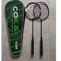 2 Vợt cầu lông COKA508 ,lưới căng kèm bao vợt