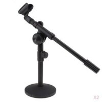 2 x Microphone Stand With  Arm 13inch For Dynamic Condenser Microphones