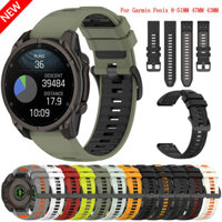 20 22 26mm Dây đeo silicon cho Garmin Fenix 8 E 7X 7S 7 Pro Solar / 6X 6 Sapphire 6S 5 5X Plus 3 945 Epix Gen 2 Quick Fit WatchBand
