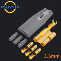 20 / 50 Bộ Dụng Cụ Ô Tô 3.5 Mm Đạn Thiết Bị Đầu Cuối Ô Tô Dây Điện Kết Nối Đường Kính 3.5 Mm Nam Nữ 1: 3 Lạnh Báo Chí Thiết Bị Đầu Cuối DJ227-3.5A
