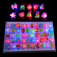 20 / 50 Chiếc Sáng Lên Nhẫn LED Hoạt Hình Ngón Tay Nhẫn Sáng Lên Ngón Tay Đèn Đầy Màu Sắc Nhấp Nháy Bump Nhẫn Ngón Tay Đồ Chơi Dành Cho Người Lớn Và Trẻ Em Cử Nhân