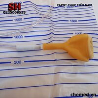 {20 cái} Capot chụp tiểu nam dùng hỗ trợ người bệnh và túi đựng nước tiểu van ngang, van dọc