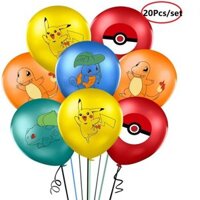 20 Cái Pokemon Balloons Pikachu Charmander Squirtle Bulbasaur Bóng Bay Tiệc Bữa Tiệc Sinh Nhật Trẻ Em Trang Trí Boy Girl Dụng Cụ Tiệc Trang Trí Nội Thất Giáng Sinh Và Quà Tặng Năm Mới