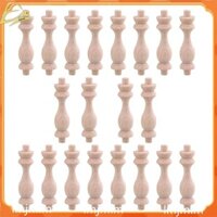 20 Chiếc 7.6X1.8cm Gỗ Không Sơn Chưa Hoàn Thành Gỗ Thủ Công Trục Baluster Cho Gia Đình Trang Trí Nhà Hàng Sửa Chữa Trang Trí