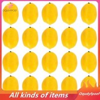 20 Chiếc Chanh Nhân Tạo Chanh Giả Quả chanh Giả Màu Vàng Dài 3 Inch X 2 Inch Rộng