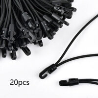 20 chiếc Dây Bungee 25 cm có móc cho bạt, lều, lưới, cắm trại