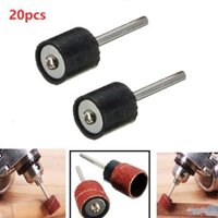 20 Chiếc Trục Gá Cao Su Trống Trục 1/8in Ống Bọc Chà Nhám Phù Hợp Cho Dụng Cụ Quay 1/2in