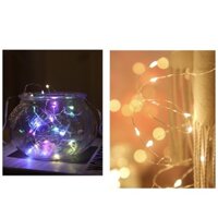 20 Đèn led trang trí/fairy light/ đèn đom đóm dùng pin 3 chế độ nháy sẵn pin 2m giá rẻ vô địch
