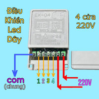 20 điều khiển ngôi Sao noel (khiển led dây 220v)