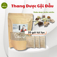 (20 Gói) Thang dược gội đầu dưỡng sinh từ 15 loại thảo dược thiên nhiên | Thảo dược gội xông đầu thiên nhiên