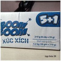 [20 GÓI = THÙNG] ✅ Xúc Xích BOOM (5+1) GÓI – ✅Hương Vị Thơm Ngon, ✅Dinh Dưỡng Cao,✅ An Toàn Cho Gia Đình – ✅HSD: 6 THÁNG