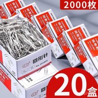 20 Hộp kẹp giấy màu kẹp giấy ghim văn phòng phẩm ghim quay lại ghim cố định ghim lưu trữ hộp Kẹp ghim kẹp lại ghim đánh dấu khóa kẹp lại Ghim khóa đổi lại ghim đóng ghim trái tim vật tư văn phòng