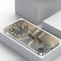 20 kiểu dáng mới 2024 Zhushilong Dành cho Xiaomi Black Shark 5 Vỏ điện thoại di động, Bạc mạ điện Cá mập đen 4pro Mới Bao gồm tất cả 4