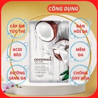 20 Mặt Nạ Dừa Whisis Nature Origin Energy Coconut Sheet Mask Mặt Nạ Giấy Dưỡng Cấp Ẩm Làm Trắng Da Hàn Quốc Chính Hãng