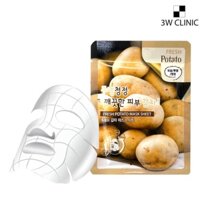 20 Mặt nạ Khoai tây dưỡng da Mặt Nạ giấy Mỹ phẩm hàn quốc cao cấp 3W CLINIC FRESH POTATO MASK SHEET