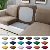 [20 màu] Vỏ đệm sofa nhung đơn giản, vỏ sofa nhung bạc, vỏ sofa co giãn toàn bộ, vỏ sofa đơn, đôi, ba, ghế dài